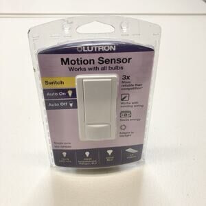 Lutron Motion Sensor Switch Works with ALL Bulbs Single Pole MS-OPS2H BRAND NEW